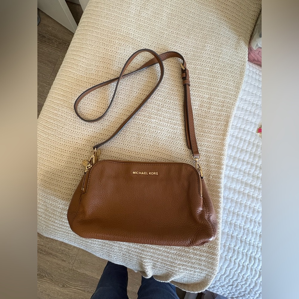 MK Leather Crossbody - Picture 2 of 9